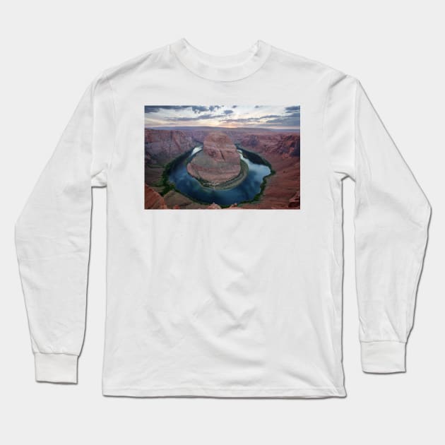 Horseshoe Bend Long Sleeve T-Shirt by jswolfphoto